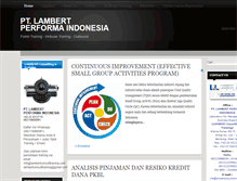 Tablet Screenshot of lambertconsulttraining.com